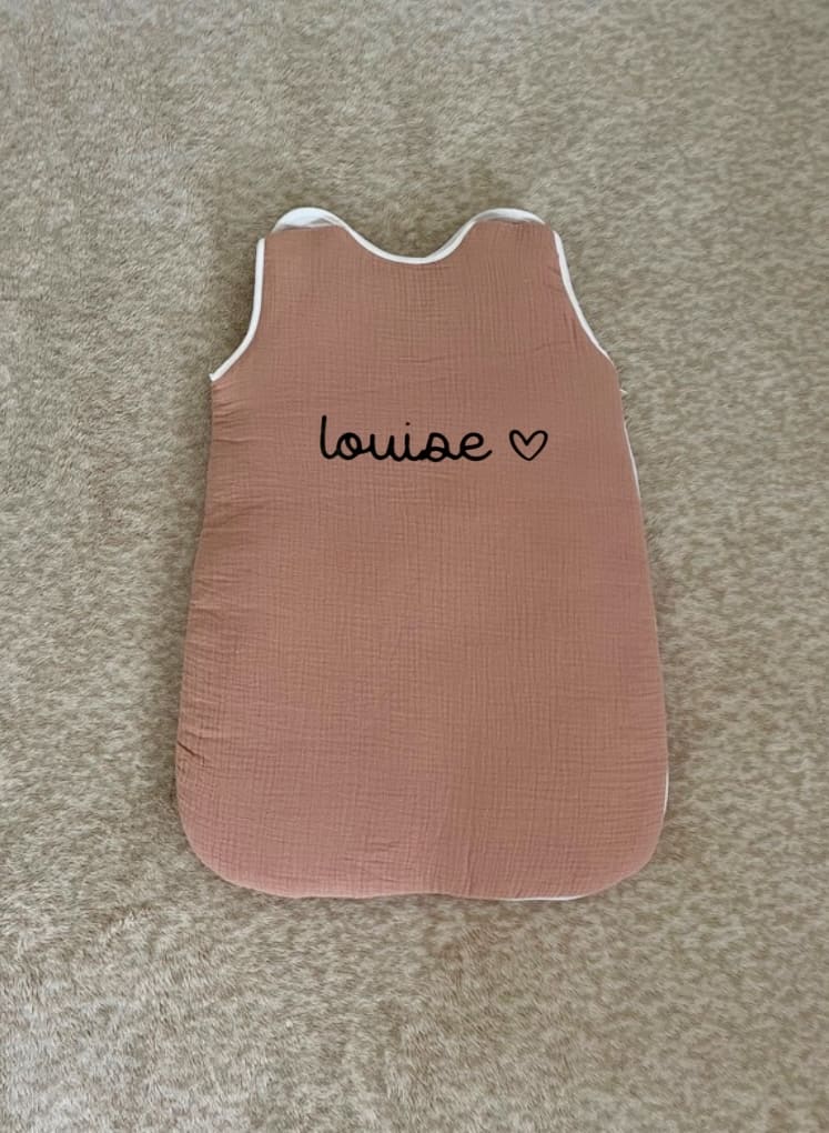 Gigoteuse pour bébé à personnaliser avec le prénom
