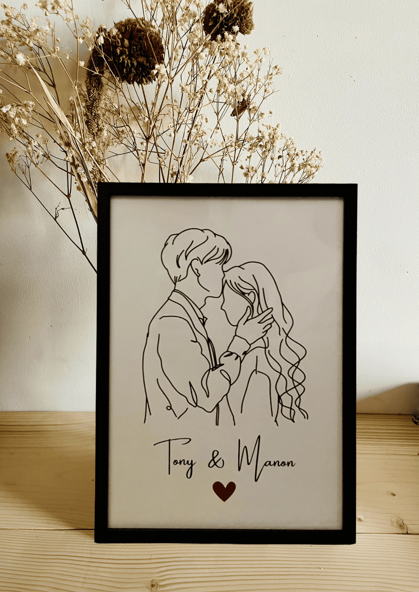 Cadre pour couple à personnaliser