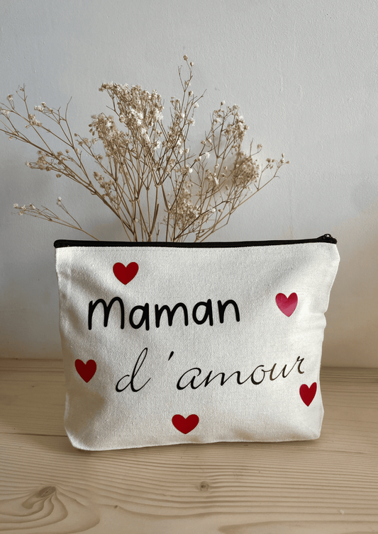 pochette en toile à personnaliser pour femme cadeau parfait